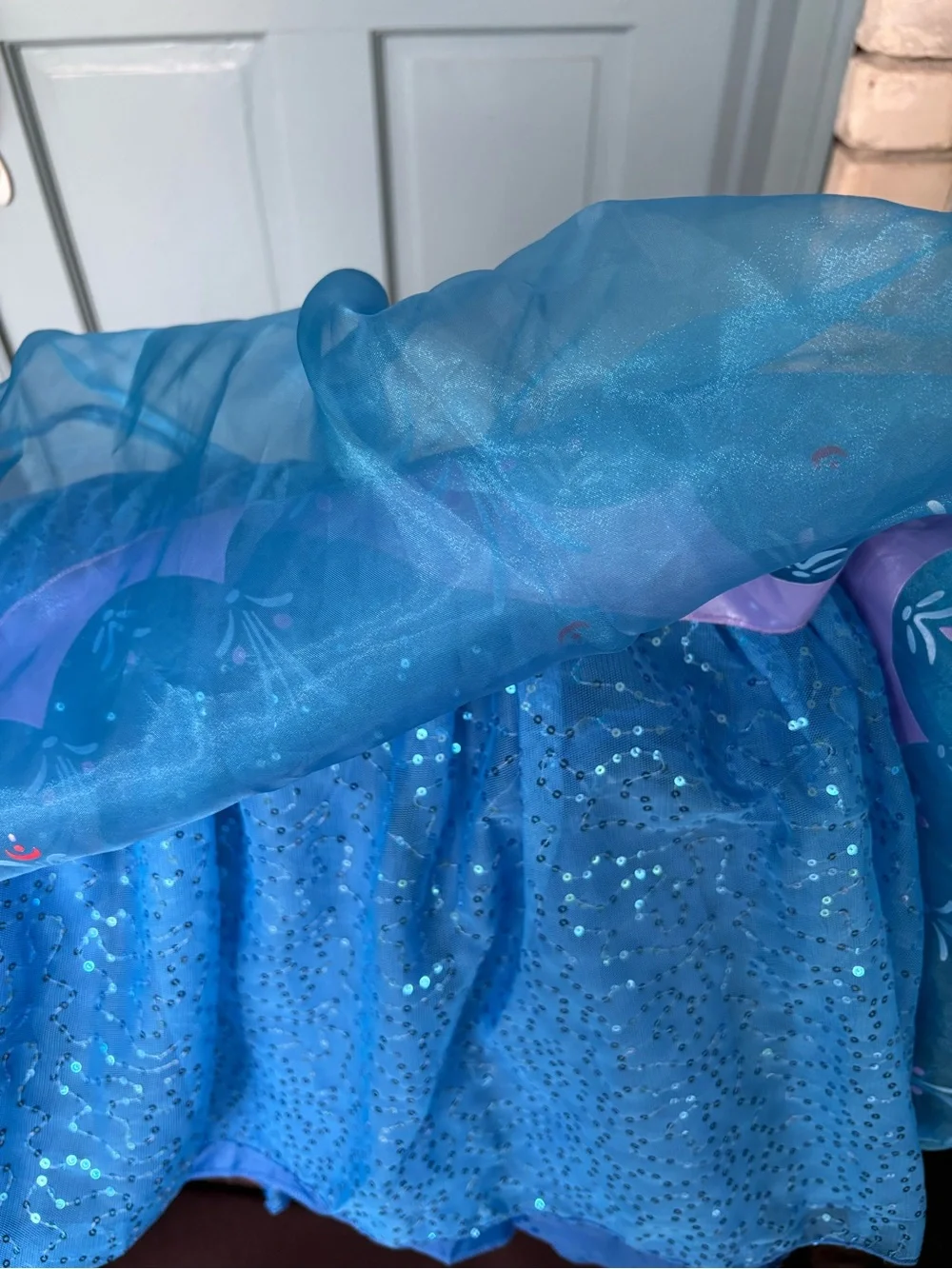 Disney parks Princess Ana from Frozen Aqua, Blue & Black dress costume